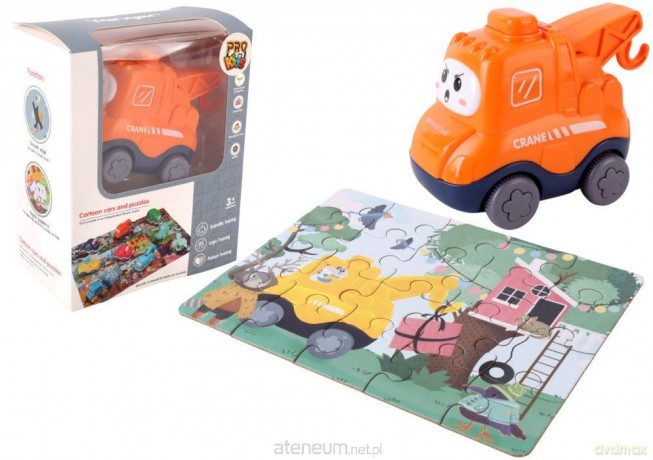 Auto puzzle Przygoda drogowa dźwig [PUZZLE]