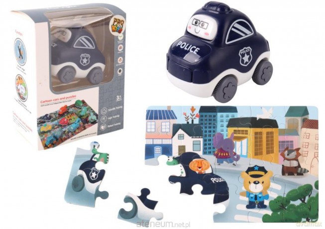 Auto puzzle Przygoda drogowa policja [PUZZLE]