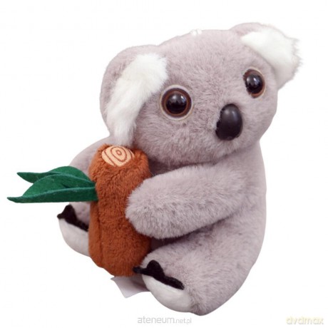 Brelok koala z gałęzią szary 12cm