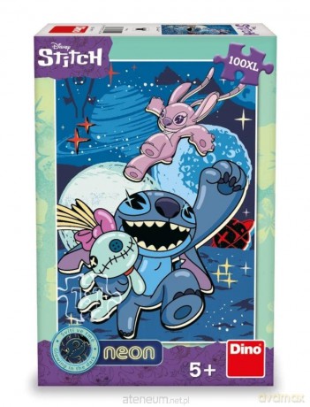 DINO neonowe 100 el. Lilo i Stitch świecące kontury [PUZZLE]