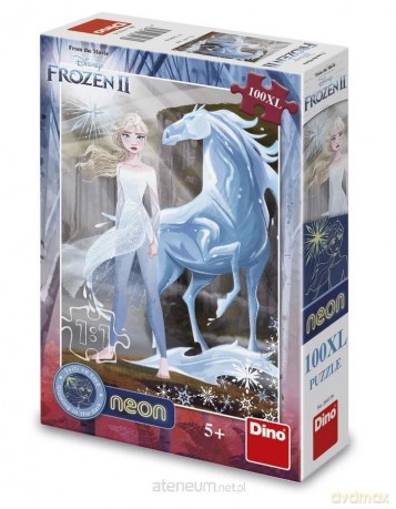 DINO XL 100 el. Kraina Lodu świecące w ciemności [PUZZLE]