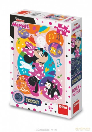 DINO XL świecące w ciemności Myszka Minnie 100el [PUZZLE]