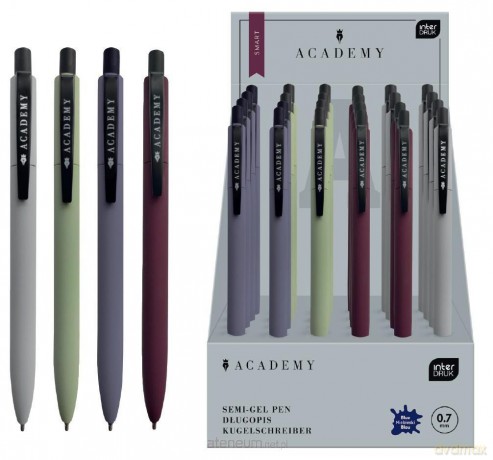 Długopis auto metal Smart Academy nieb (24szt)