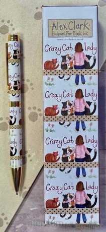 Długopis Crazy Cat Lady Kociara
