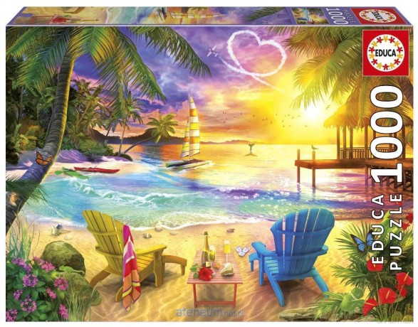 EDUCA 1000 el. Kocham plażę [PUZZLE]