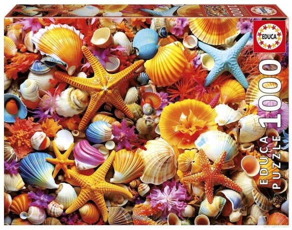 EDUCA 1000 el. Kolorowe muszelki [PUZZLE]