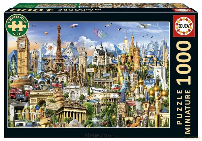 EDUCA 1000 el. Symbole Europy miniatura [PUZZLE]