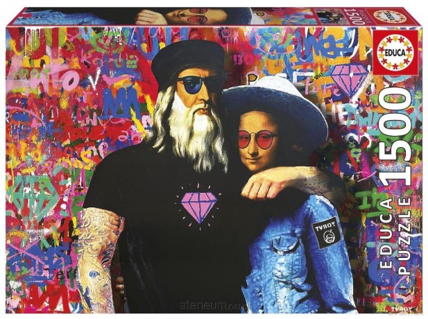 EDUCA 1500 el. Leo i Lisa, TV Boy [PUZZLE]