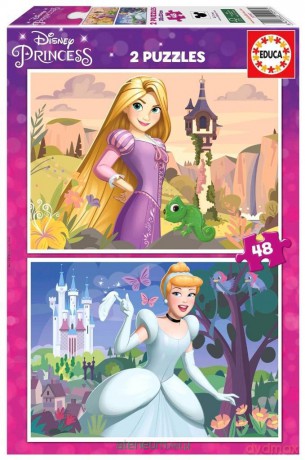 EDUCA 2x48 Zaplątani Kopciuszek [PUZZLE]