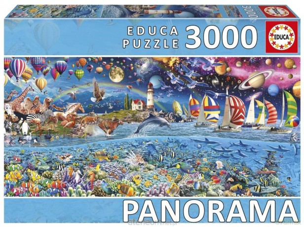 EDUCA 3000 el. Życie panorama [PUZZLE]