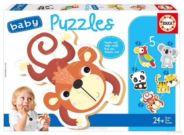 EDUCA 3-5 el. Dzikie zwierzęta 2 [PUZZLE]