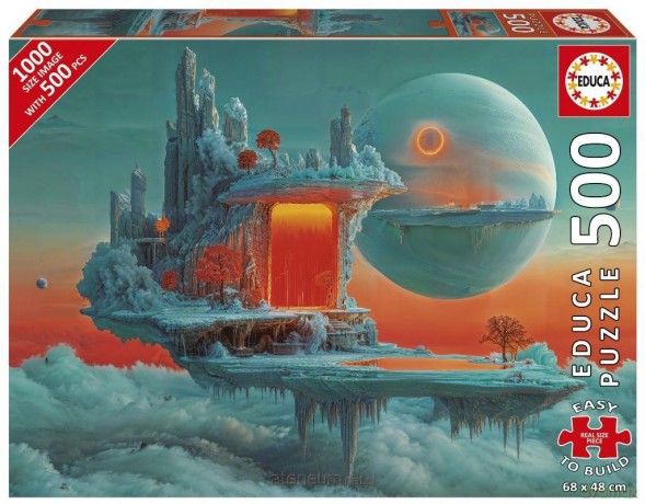 EDUCA 500 el. Planeta ognia i lodu [PUZZLE]