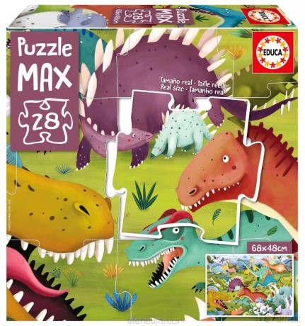 EDUCA XL 28 Dinozaury [PUZZLE]