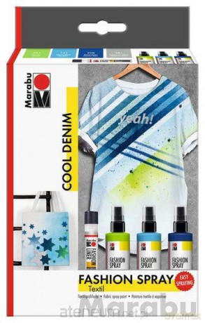 Farby do tkanin w spreju Cool Denim 4el