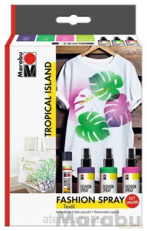 Farby do tkanin w spreju Tropical Island 4el