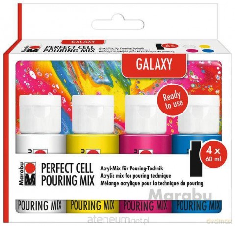 Farby Pouring Mix Galaxy 60ml 4 kolory