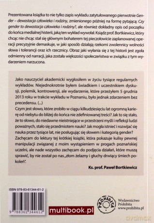 Historia jednego wykładu czyli gender zdemaskowany - ks. Paweł Bortkiewicz [KSIĄŻKA]