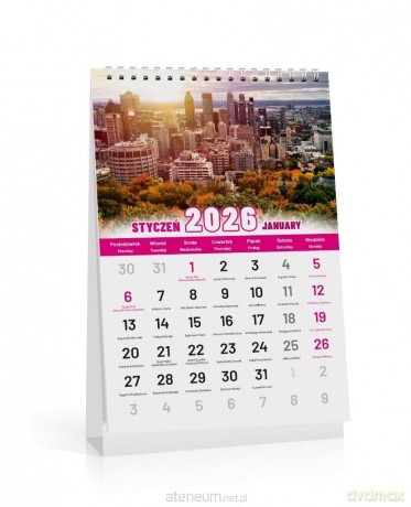 Kalendarz 2026 biurkowy city [KALENDARZ]