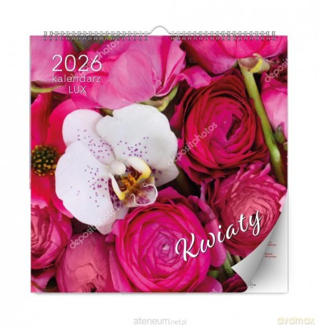 Kalendarz 2026 ścienny lux kwiaty [KALENDARZ]