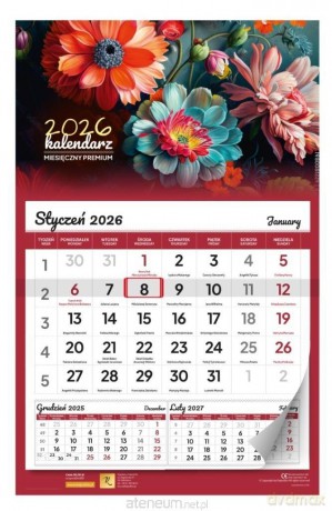 Kalendarz 2026 ścienny miesięczny premium [KALENDARZ]