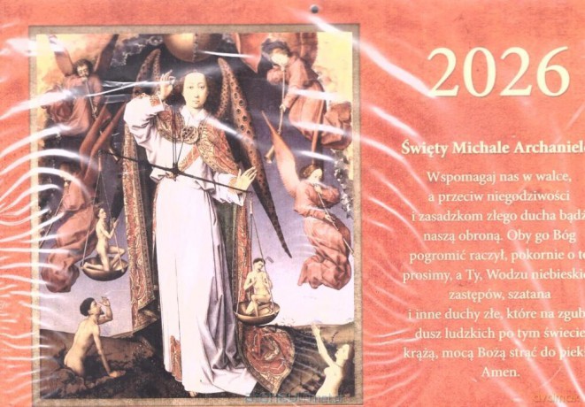 Kalendarz 2026 trójdzielny Święty Michale [KALENDARZ]