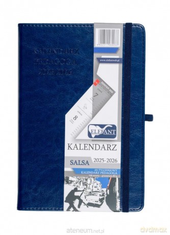 Kalendarz pedagoga 2025/26 A5 tygodniowy Salsa granatowy [KALENDARZ]