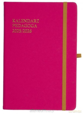 Kalendarz pedagoga 2025/26 A5 tygodniowy Salsa różowy [KALENDARZ]