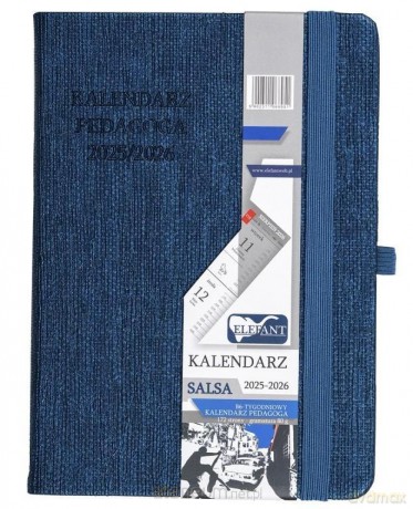Kalendarz pedagoga 2025/26 B6 tygodniowy Salsa perłowy [KALENDARZ]