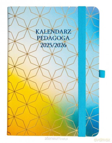 Kalendarz pedagoga 2025/26 B6 tygodniowy Salsa tęczowy [KALENDARZ]