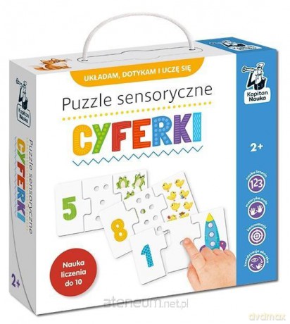 Kapitan Nauka. Puzzle sensoryczne. Cyferki [PUZZLE]
