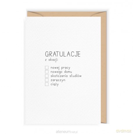 Karnet Gratulacje