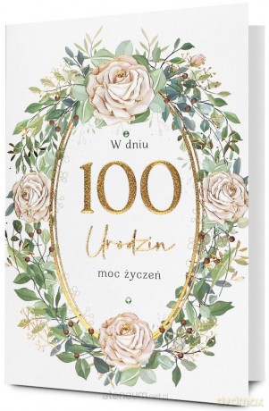 Karnet Urodziny 100