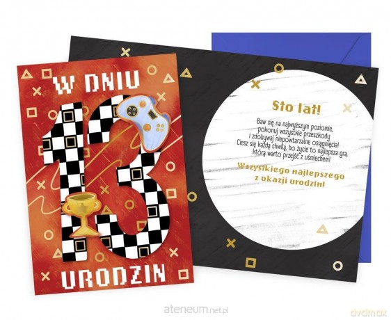 Karnet Urodziny 13