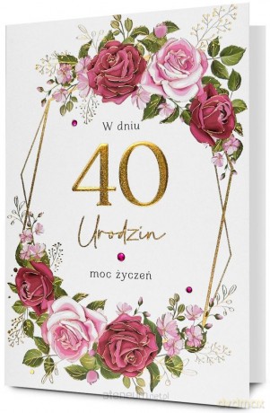 Karnet Urodziny 40