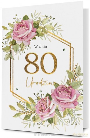 Karnet Urodziny 80