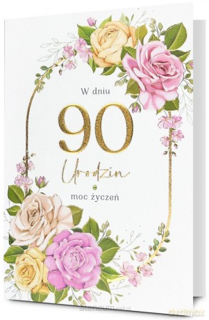 Karnet Urodziny 90