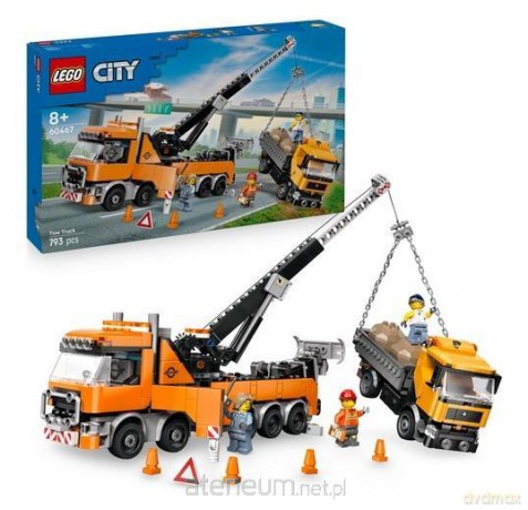 LEGO CITY Wóz holowniczy z dźwigiem Wóz holowniczy z dźwigiem (60467) [KLOCKI]