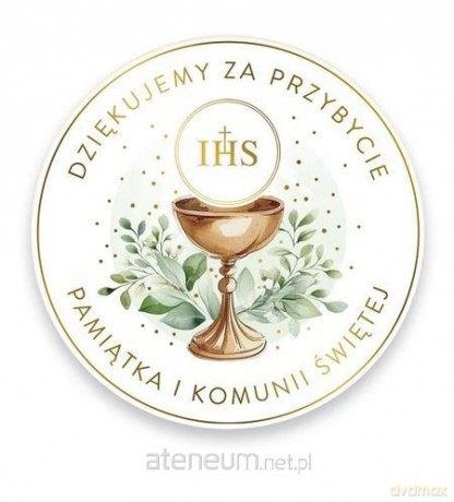 Magnes z podziękowaniem dla gości - Komunia 1