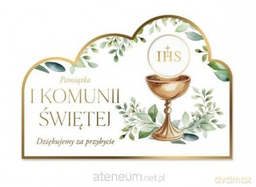 Magnes z podziękowaniem dla gości - Komunia 3