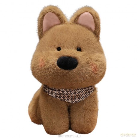 Maskotka pluszowa piesek brązowy 25cm
