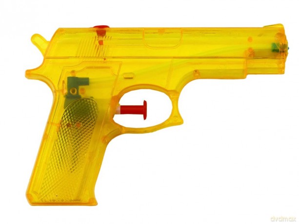 Pistolet na wodę żółty 15cmx10,5cm