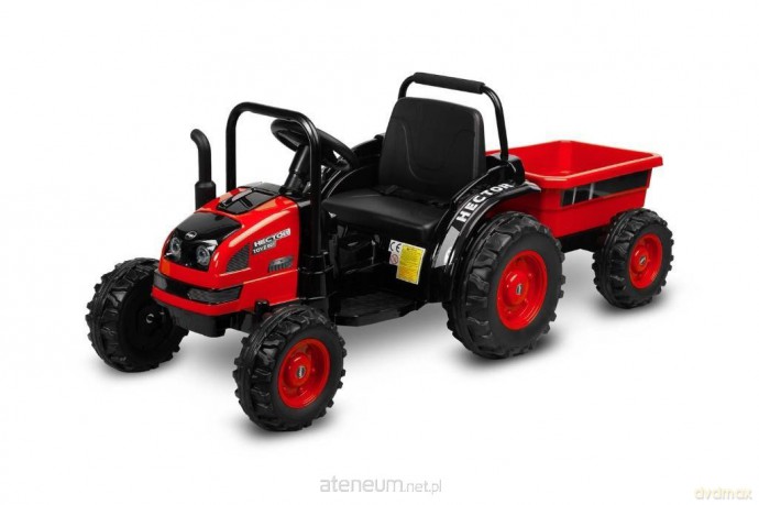 Pojazd akumulator traktor Hector red