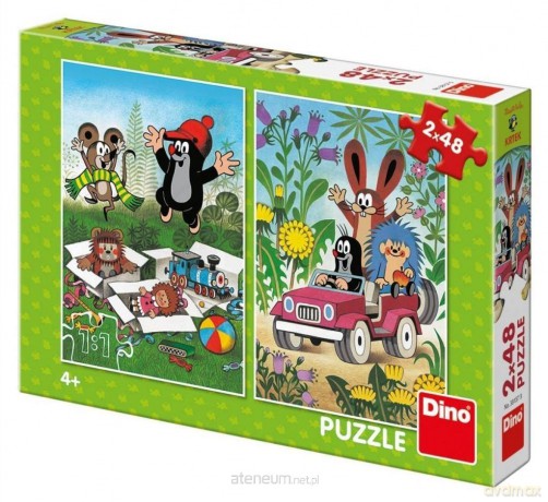 Puzzle 2w1 Krecik i Przyjaciele 2x48el [PUZZLE]