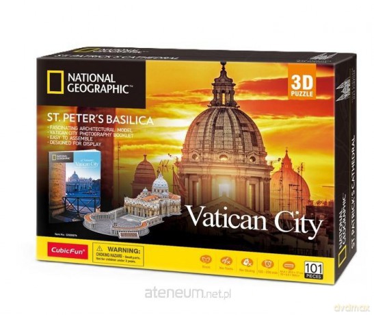 Puzzle 3D National geographic bazylika Św. Piotra [PUZZLE]