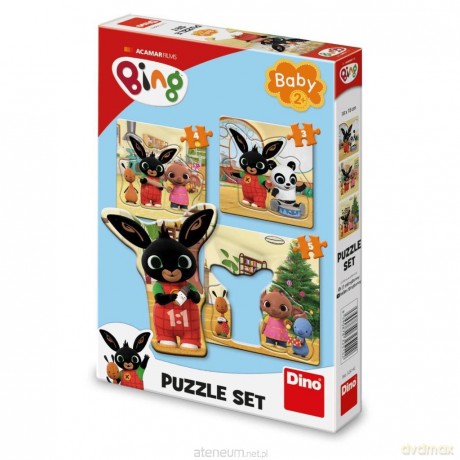 Puzzle Baby 3w1 Królik Bing 3, 4 i 5el [PUZZLE]