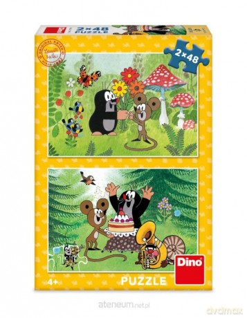Puzzle dla dzieci Krecik i Myszka w ogrodzie [PUZZLE]