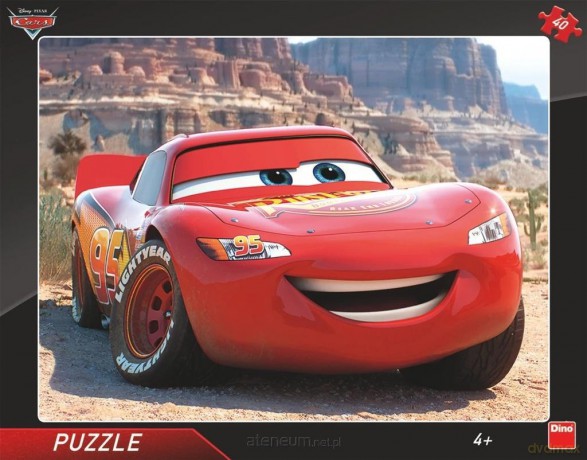 Puzzle ramkowe 40 Auta Cars - Zygzak [PUZZLE]