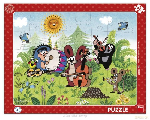 Puzzle ramkowe Krecik Orkiestra 40el [PUZZLE]