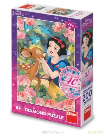 Puzzle z diamencikami Królewna Śnieżka 200el [PUZZLE]