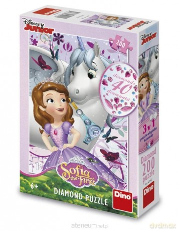 Puzzle z diamencikami Księżniczki Zosia 200el [PUZZLE]